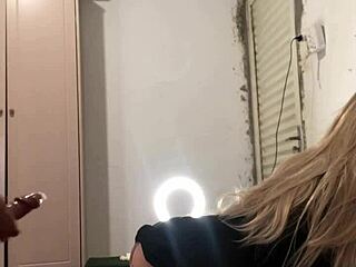 stepdaughter's tight ass fucked while wife leaves me with her sex doll