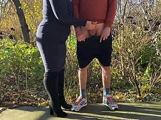 stepmom demands obedient stepson cum on her nylons