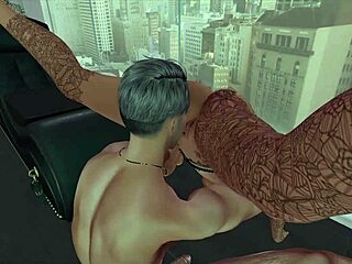 bedroom shower fuck session ends with cum dripping from shaved pussy