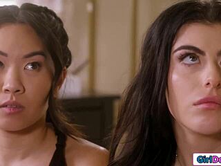 naughty 18+ babysitters, ready for milf's strapon spanking punishment?