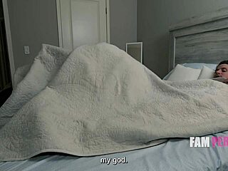 Tiny stepsister begs for hardcore cowgirl ride on big cock pov