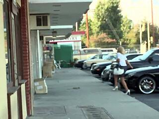 your stepmom's big tits snag your cock at work