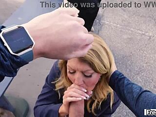 Summer Stevens Sucks and Rides Jayden Marcos at Bus Stop