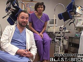 Jackie Banes' Shaved Pussy Blasted with Cum in Close-Up POV Creampie