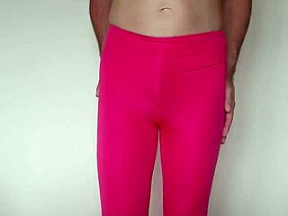 misr4 pink leggings tight workout closeup update