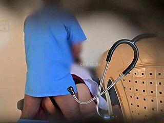 Doctor Pounds Nurse Hard In Hospital Room