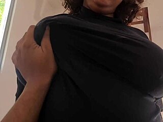 stepmom big boobs sneaks into my room for fun