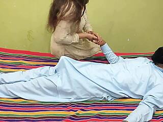 indian bhabhi's pussy fire quenched by servant's fat cock shoved in mouth