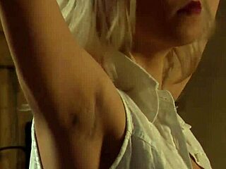 Lesbian mistress bends slave over strapon fucks wet pussy deep