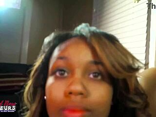 Petite busty brunette Abigail fingers rubs pussy with vibrator intensely