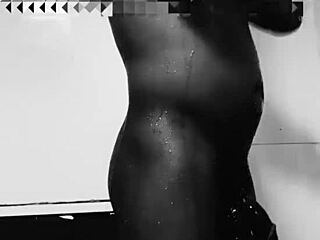 naija babe moans loud while stroking monster neighbor cock