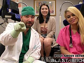 mina moon's shaved pussy blasted full of hot cum close up