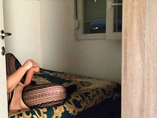 i caught this curvy teen moaning with huge dildo in wet pussy