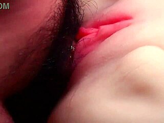 he shoves dick deep in hairless fuck doll's big pussy closeup