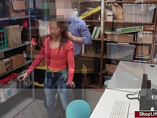 Lilly Hall's Small Tits Jiggle in Shoplift Pussy Punishment Fuck