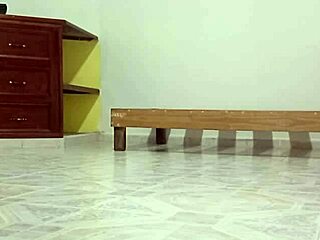 The chubby latina neighbor cleans her new apartment thoroughly