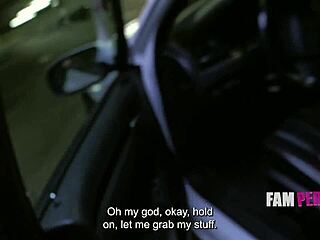 Tiny stepsister begs for hardcore cowgirl ride on big cock pov