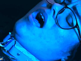 Brunette redhead lesbians choke gag on big clit feet toes!