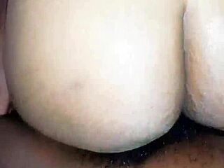 Big tits ebony rides stepdad's monster cock deep