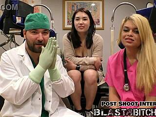 mina moon's shaved pussy blasted full of hot cum close up