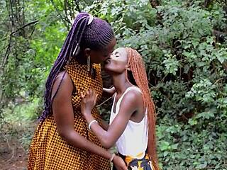 Big Tits Ebony Cheats on BF, Scissors with Lesbian Bestie