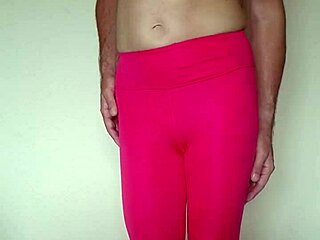 misr4 pink leggings tight workout closeup update