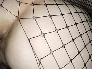 check out this amateur milf in stockings taking big cock deep in her tight anal hole