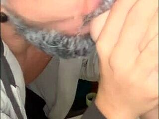 Will grandpa's old cock still get hard for this submissive latina blowjob