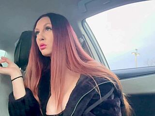 wanna see italian milf artemisia smoke cigs flashing big tits nipples in car?