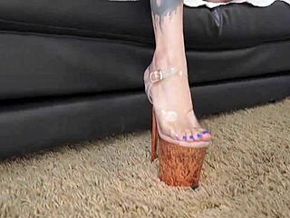 White Brazilian Beauty Kimi Balls-Deeped by Huge BBC Anal