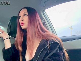 wanna see italian milf artemisia smoke cigs flashing big tits nipples in car?