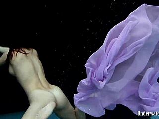 Aneta’s Big Tits Shine In Pool Dress