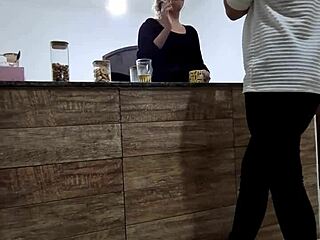 she cheats on hubby at the bar but only takes stranger's cock bareback in her ass for creampie