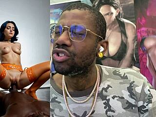 slutty ebony milf deepthroats sloppy then rides cowgirl missionary tight pussy