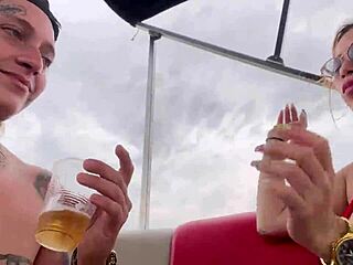 POV Horny Latina Boat Party Fuck Doggystyle Creampie Blakeproductions