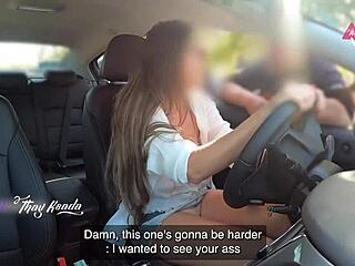 Naughty Milf Flashes Tits Outdoors Begs Stranger Help