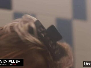 cheating wife sammm next door bends for neighbor's deep pussy lick