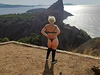 Jaime flashes lingerie outdoors who knows you might pass by hummmm