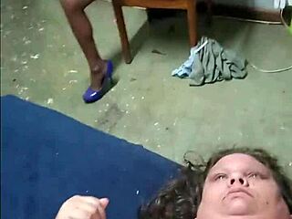 fucking my wife doggystyle while she watches our domestic worker finger pussy