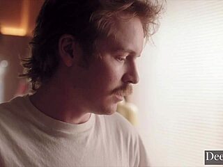 deeper!!! submissive chanel camryn worships dom cock restaurant blowjob