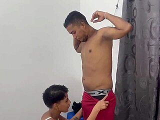 Indian begs haircut pays juicy pussy creampie fuck