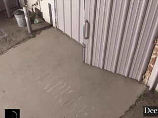 cheating wife sammm next door bends for neighbor's deep pussy lick