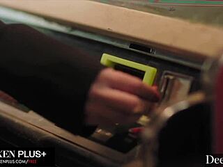 deeper!!! submissive chanel camryn worships dom cock restaurant blowjob