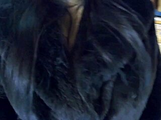 Smoking Hot Tease Deepthroats Then Cum Covers Fur Coat!