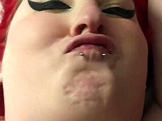 shemale lesbian girlfriend strapon fucks male in bisexual bareback creampie threesome