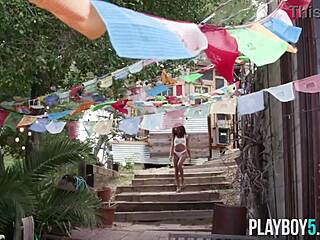 black teen 18+ strips as ex playboy pornstar model