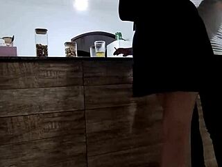 she cheats on hubby at the bar but only takes stranger's cock bareback in her ass for creampie