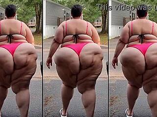 ssbbw granny fat ass belly jiggle compilation