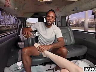 Harper Madison Rides Big Cock Then Gets Ass Fucked On Bus