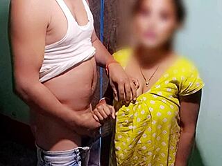 Bhabhi's hairy big clit ass fingered by stepbrother caught in the act